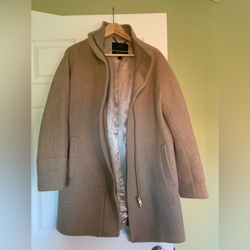 J. Crew Stadium coat. Size 10. Camel.